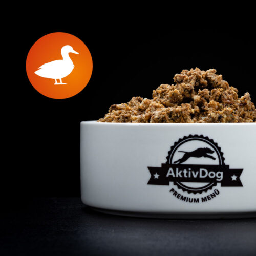 AktivDog – Das natürliche Schweizer Hundefutter in der Sorte Ente mit Reis und Apfel ohne Zusatzstoffe