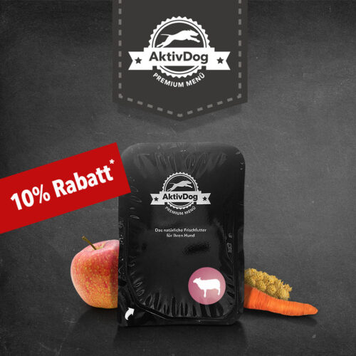 Die Hundefutter Sorte AktivDog mit Schaf zum Aktionspreis mit 10% Rabatt