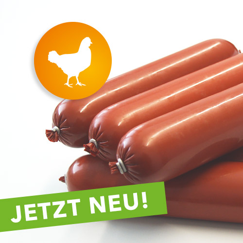 Jetzt neu! AktivDog Trainingswürste für Hunde in der Sorte Geflügel bzw. Poulet. Schnittfest und Lecker!