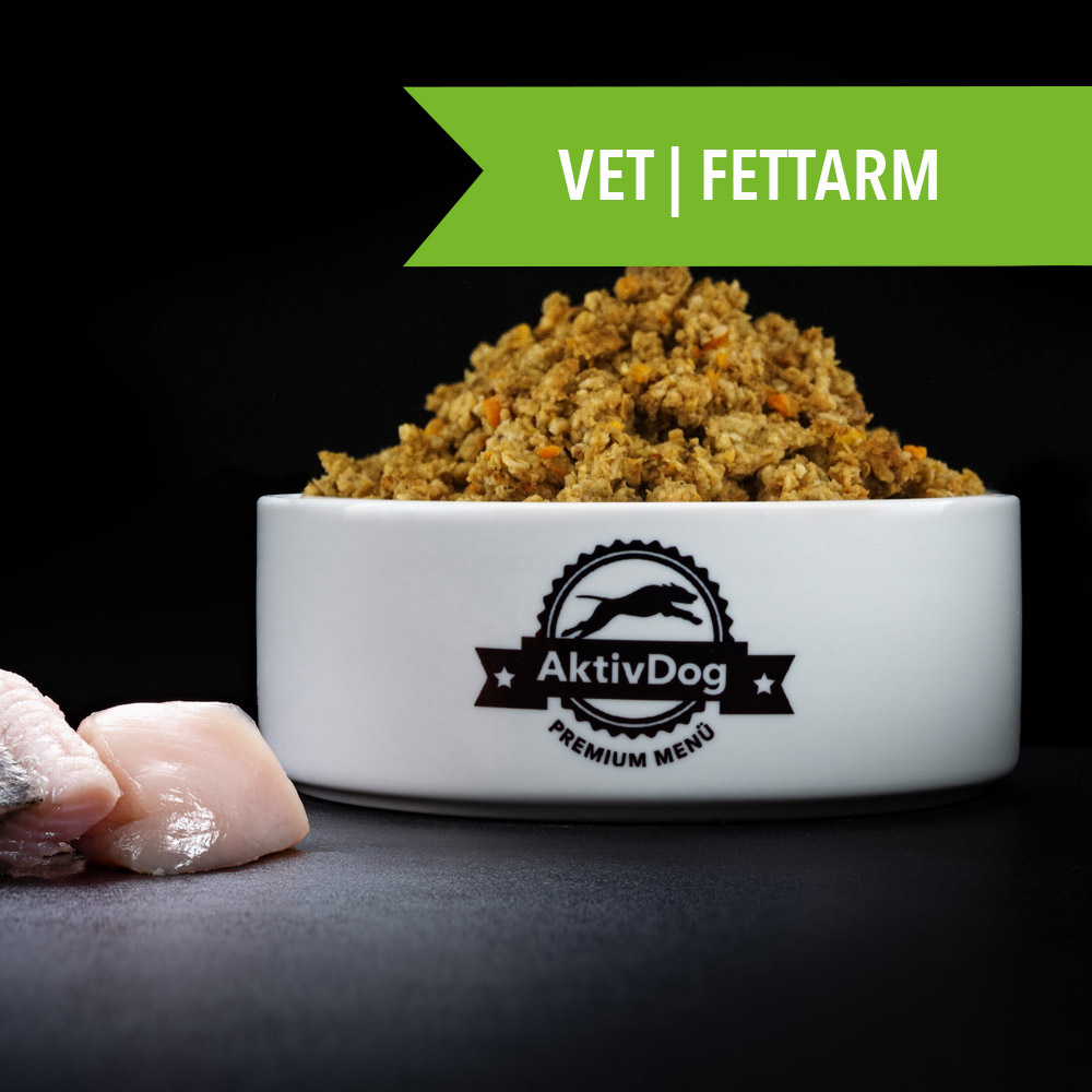 Jetzt NEU: AktivDog VET fettarm – gesundes Schweizer Hundefutter